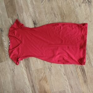 V neck tn shirt dress